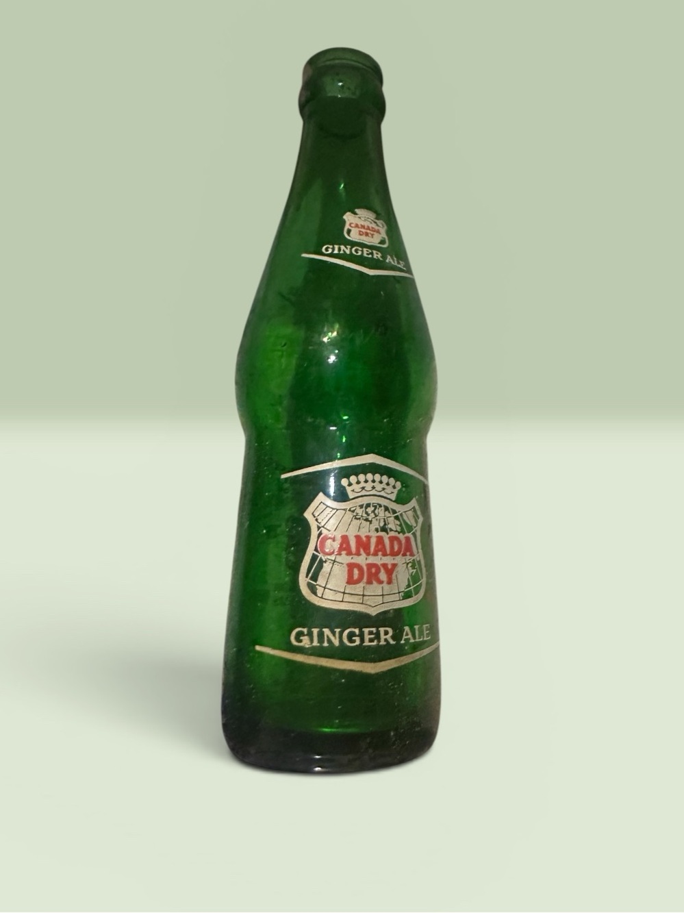 Vintage Canada Dry Ginger Ale glass Soda Bottle